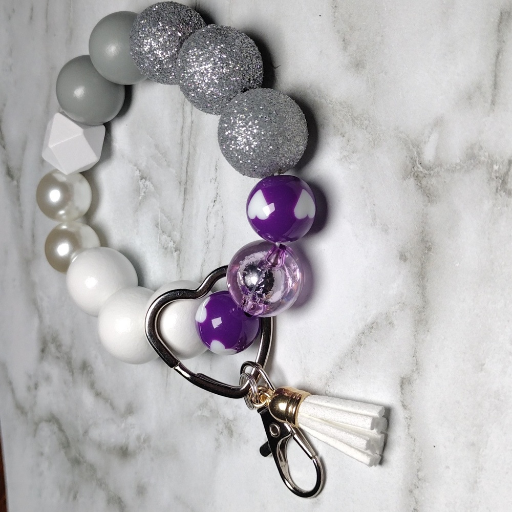 Handmade Wristlet Keychain